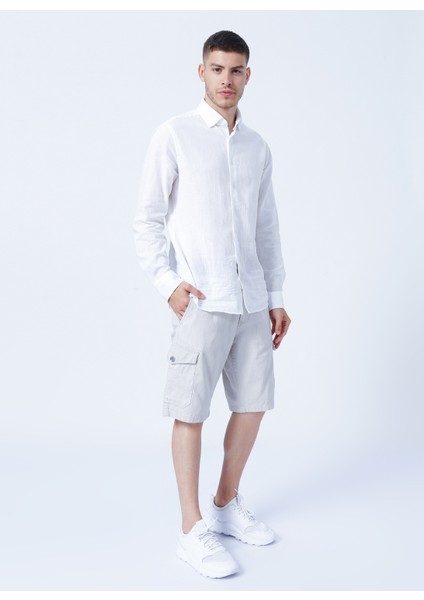 Slim Fit Koyu Bej Erkek Şort 222 Lcm 221008 Man