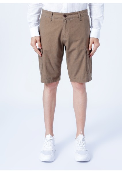 Slim Fit Kum Erkek Şort 222 Lcm 221008 Man