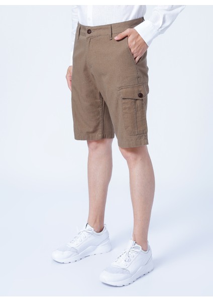 Slim Fit Kum Erkek Şort 222 Lcm 221008 Man