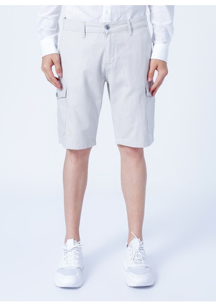 Slim Fit Koyu Bej Erkek Şort 222 Lcm 221008 Man