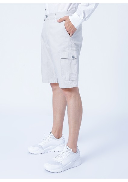 Slim Fit Koyu Bej Erkek Şort 222 Lcm 221008 Man