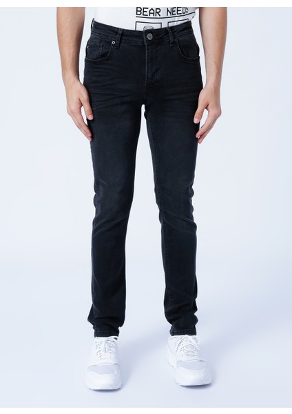 Normal Bel Slim Fit Gri Erkek Denim Pantolon 22.01.70.003_FRANCO Jeans