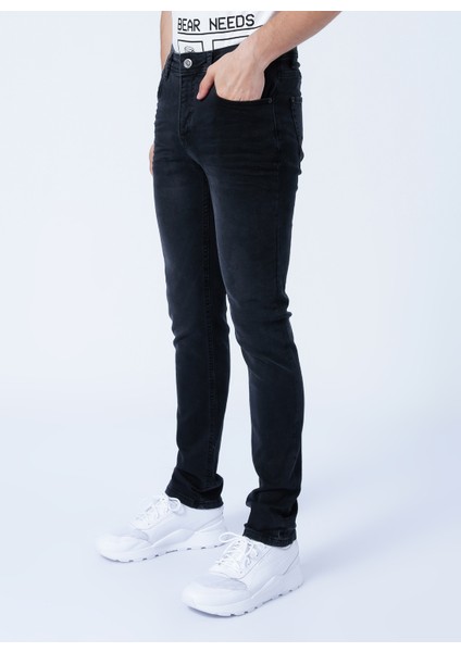 Normal Bel Slim Fit Gri Erkek Denim Pantolon 22.01.70.003_FRANCO Jeans