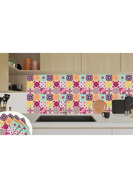 Kendinden Yapışkanlı Colorful Desenli Pvc Karo 30x30 cm 4 Adet 0,36 M2 indirimleri