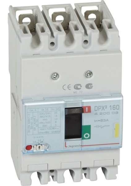 420003 Dpx3 160 3X63A 16KA Termik Manyetik Şalter Legrand