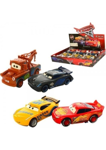 Şimşek Mcqueen Cars Mater Oyuncak Arabalar 4'lü Set