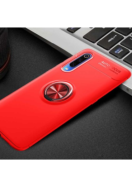 Galaxy A70 Kılıf Yüzüklü Silikon Range - Kırmızı