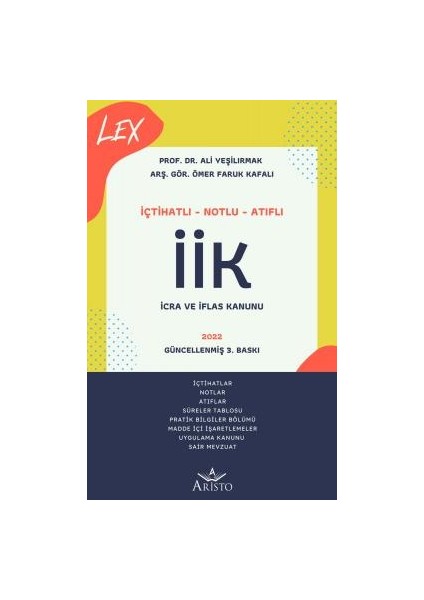 Lex Icra ve Iflas Kanunu (Iik)