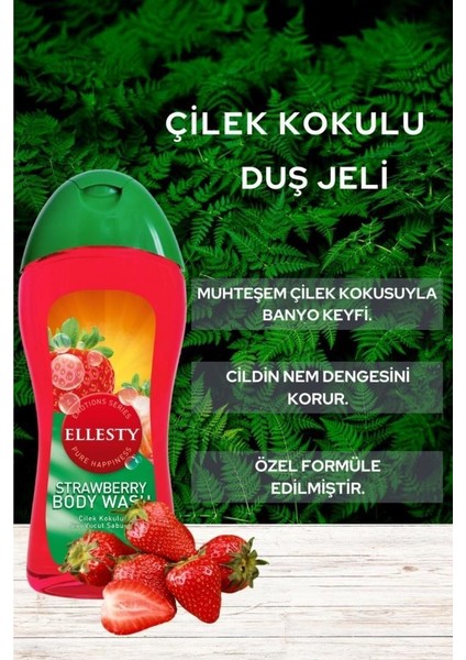 Çilek Strawberry Duş Jeli 400 Ml X 2 Adet