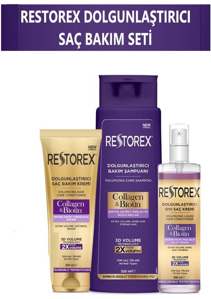 Dolgunlaştırıcı Saç Bakım Seti