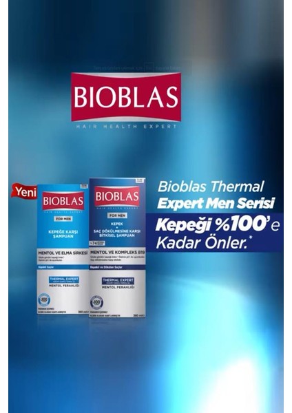 For Men Erkek Mentol&Elma Sirkesi Ve Kompleks B19 Şampuan 360 Ml X 2 Adet