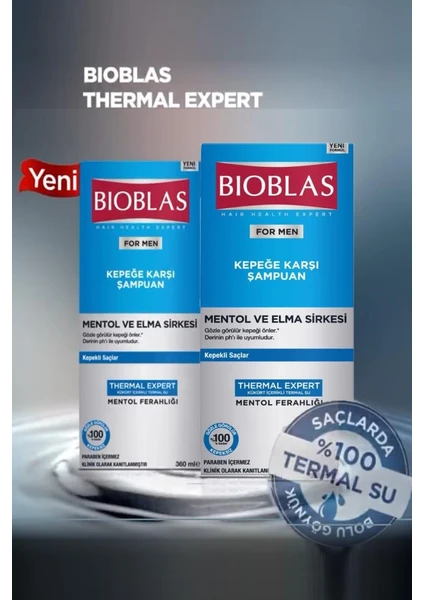 For Men Kepeğe Karşı Şampuan Mentol Ve Elma Sirkesi 360 Ml X 2 Adet