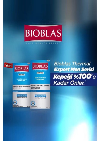 For Men Kepeğe Karşı Şampuan Mentol Ve Elma Sirkesi 360 Ml X 2 Adet