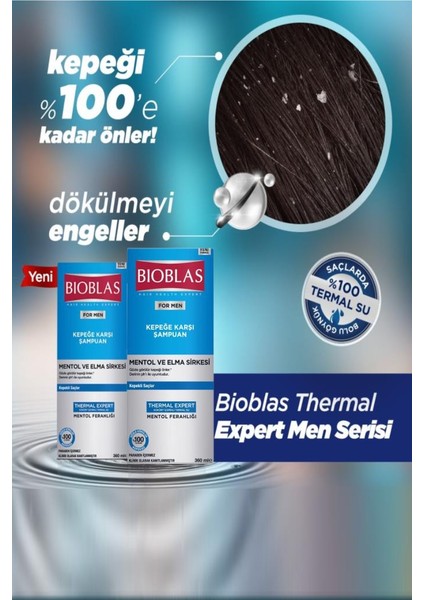 For Men Kepeğe Karşı Şampuan Mentol Ve Elma Sirkesi 360 Ml X 2 Adet