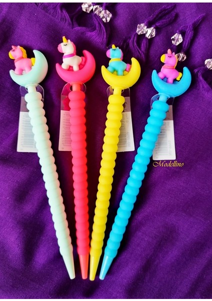 4 Adet Unicorn Magic 07 Uçlu Kalem