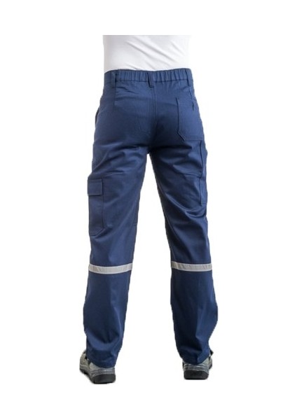 Iş Pantolonu Pamuk Reflektörlü Gabardin Komando Cepli, Iş Pantolon 16/12 Gabardin Lacivert Iş Pantolonu
