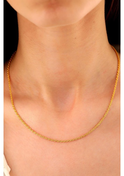 14 Ayar Altın Kalın Halat Zincir Kolye fiyatları