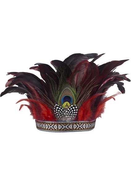 Mardı Gras Parti Yetişkinler Için Tüy Taç Tavuskuşu Kostüm Dekoratif Kafa (Yurt Dışından) fiyatları