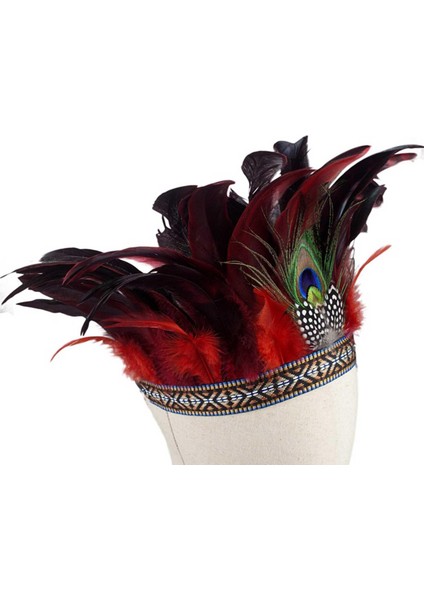 Mardı Gras Parti Yetişkinler Için Tüy Taç Tavuskuşu Kostüm Dekoratif Kafa (Yurt Dışından) fırsatları