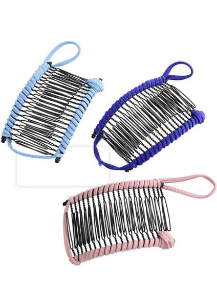 20 Diş Muz Klipsli Saçlar İçin Vintage Saç Pembe (Yurt Dışından) modelleri