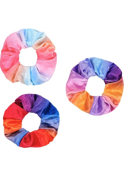3/6 Parça Saç Bandı Kızlar Kadın -Velvet Elastics Saç Bantları Scrunchies - Rainbow (Yurt Dışından) indirimleri