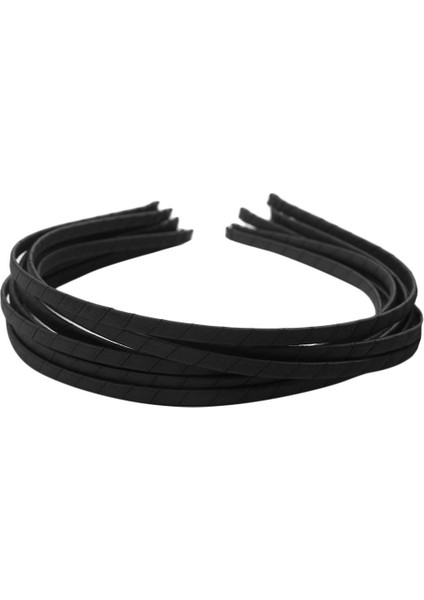 10X Boş Alice Band Kafa Bandı Saten Sarılı Saç Çember Diy 5mm Saç Bandı Siyah (Yurt Dışından) fiyatları