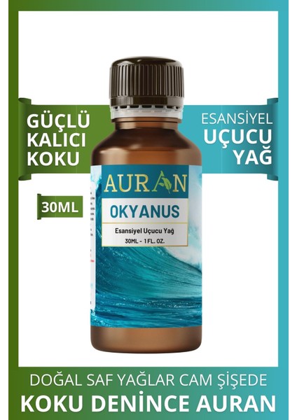 Okyanus Esansiyel Uçucu Koku Yağı Difüzör Esansı Buhurdanlık Yağı Aromaterapi Yağı 30ml