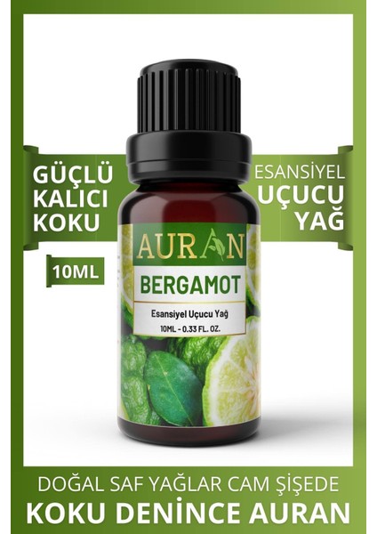 Bergamot Esansiyel Uçucu Koku Yağı Buhurdanlık Yağı Difüzör Esansı Hobi Esans Ortam Oda Kokusu 10ml