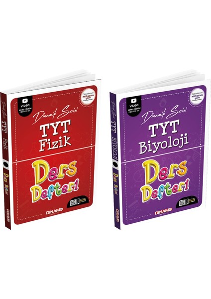 TYT Fizik+TYT Biyoloji Ders Defteri Konu Özetli Soru Bankası Video Çözümlü