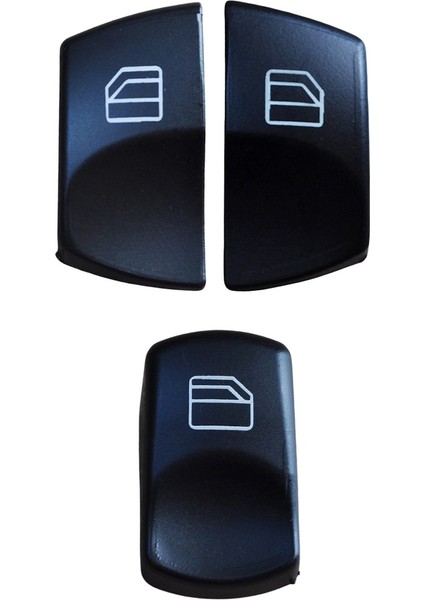 Mercedes Sprinter, Volkswagen Crafter Için Cam Düğme Kapağı-3'lü Set