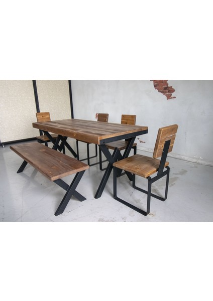 Masif Ağaç Yemek Masası 240*85 cm