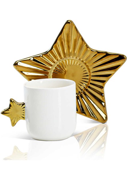 Ubf-19 Altın Yaldızlı 12 Parça Türk Kahvesi Fincan Takımı fiyatları