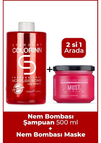 Nem Bombası Şampuan (500ml)+Maske(330ml) 2li Set