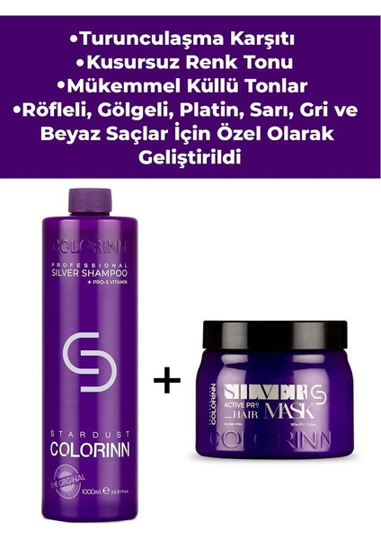 1000 Ml Silver Şampuan+Silver Maske 500 Ml
