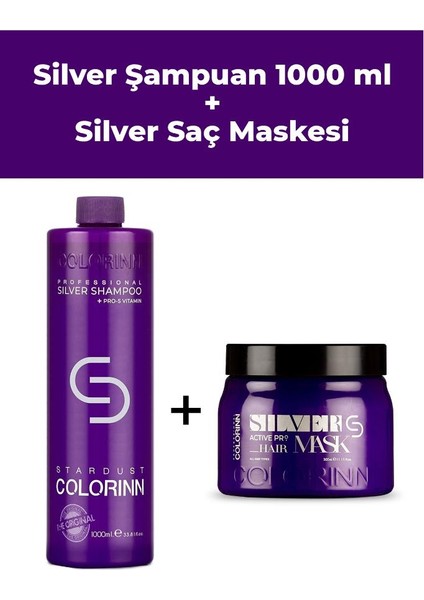 1000 Ml Silver Şampuan+Silver Maske 500 Ml