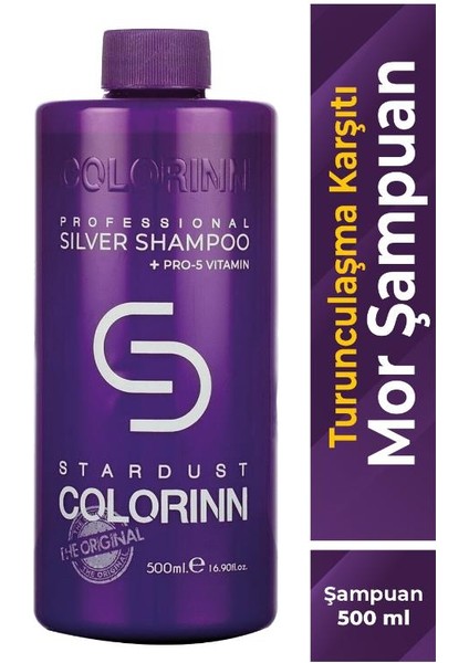 Stardust Silver Mor Şampuan 500 Ml