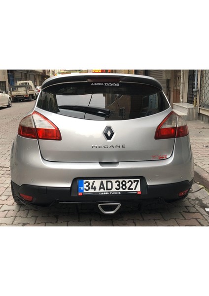 Renault Megane 3 Rs Egzoz Görünümlü Difüzör Coupe (Plastik)