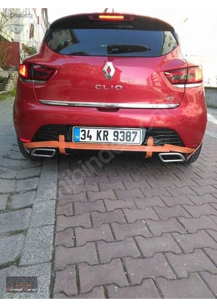 Renault Clio 4 Egzoz Görünümlü Difüzör (Plastik)