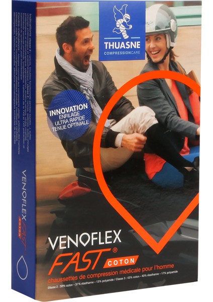6129-13 Venoflex Fast 15-20 Mmhg Erkek Için Çorap (Uzun)