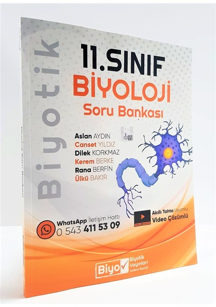 11.Sınıf 2023 Biyoloji Soru Bankası Güncellenmiş Yeni Baskı