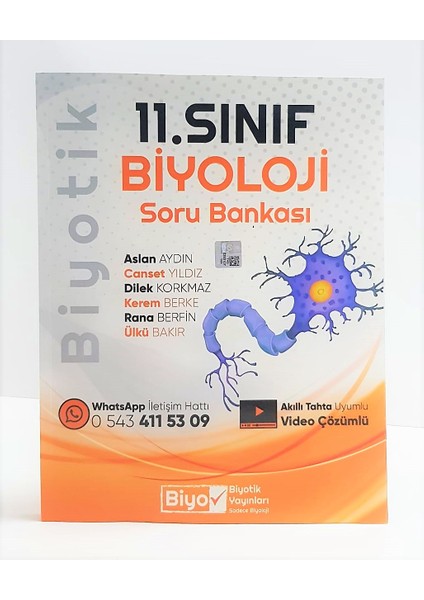 11.Sınıf 2023 Biyoloji Soru Bankası Güncellenmiş Yeni Baskı