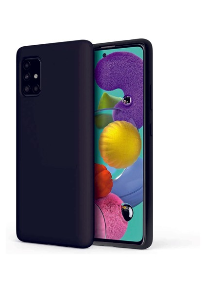 Samsung Galaxy A71 Kılıf Kamera Korumalı Silikon Rubber Arka Kapak