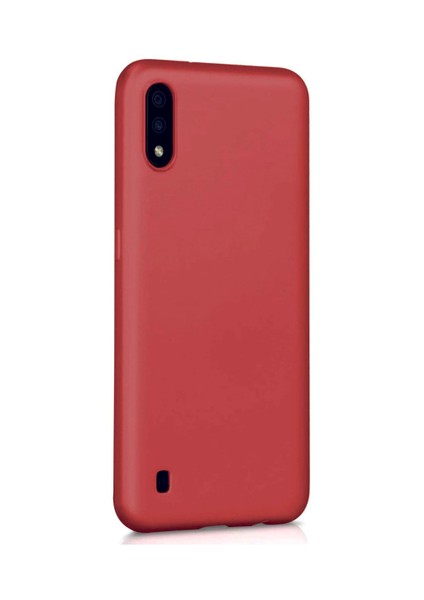 Samsung Galaxy A01 Kılıf Kamera Korumalı Silikon Rubber Arka Kapak