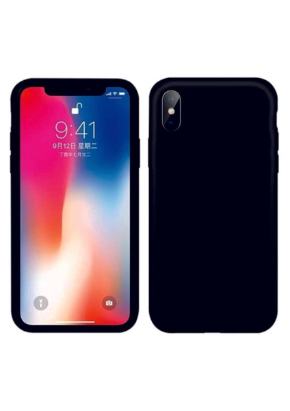 iPhone Xs Kılıf Kamera Korumalı Silikon Rubber Arka Kapak