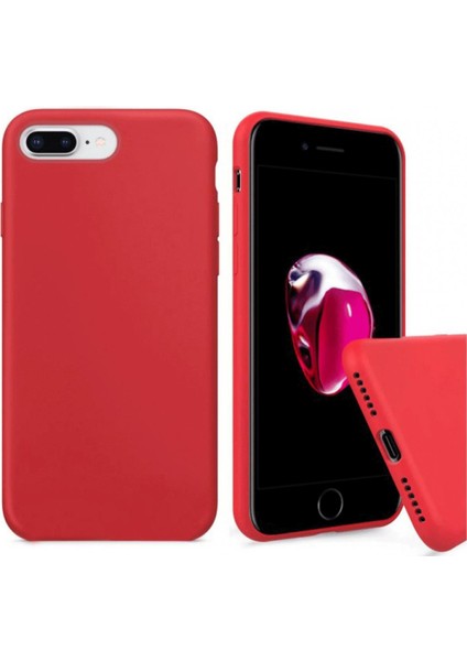 iPhone 8 Plus Kılıf Kamera Korumalı Silikon Rubber Arka Kapak