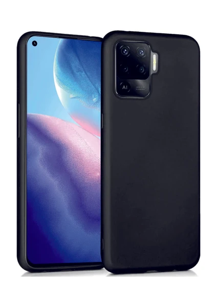 Oppo Reno 5 Lite Kılıf Kamera Korumalı Silikon Rubber Arka Kapak