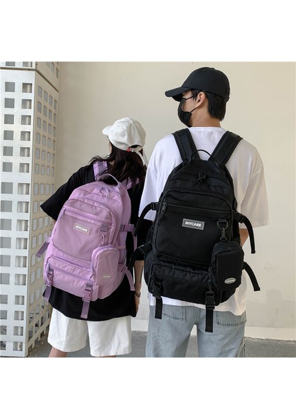 e İstanbul Store Üniversite Öğrenci Sırt Çantası Büyük Kapasiteli Seyahat Sırt Çantası Çift Sırt Çantası (Yurt Dışından) indirimleri