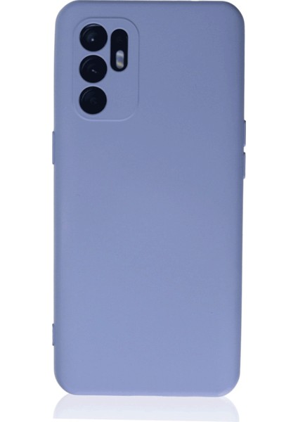Oppo Reno 6 Kılıf Kamera Korumalı Silikon Rubber Arka Kapak