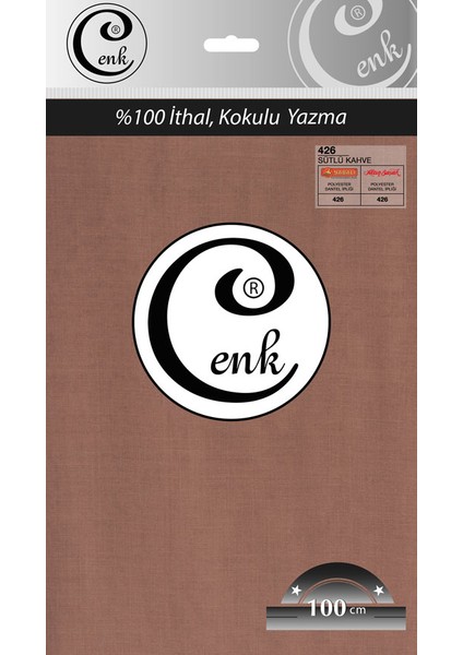 Düz Renk 100 Cm Poşetli Yazma - 0301-S.Kahve