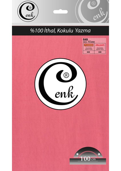 Düz Renk 100 Cm Poşetli Yazma - 0301-Gül Pembe